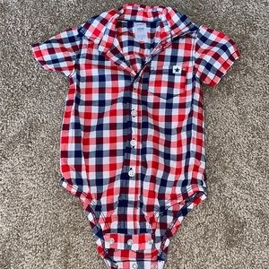 Baby Collared Shirt Onsie